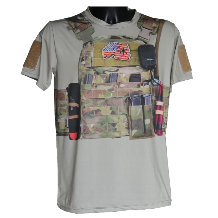 3D Meterial Newest Tactical Molle Combat Quick Drying T Shirts M-XXL